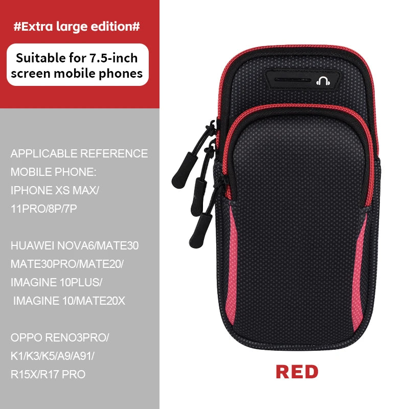 Arm Bag Waterproof sports phone case Money Key Outside Sports Running Fitness Simple Arm Bag with nicegobaby Wrist Bag - GabyFit Goods