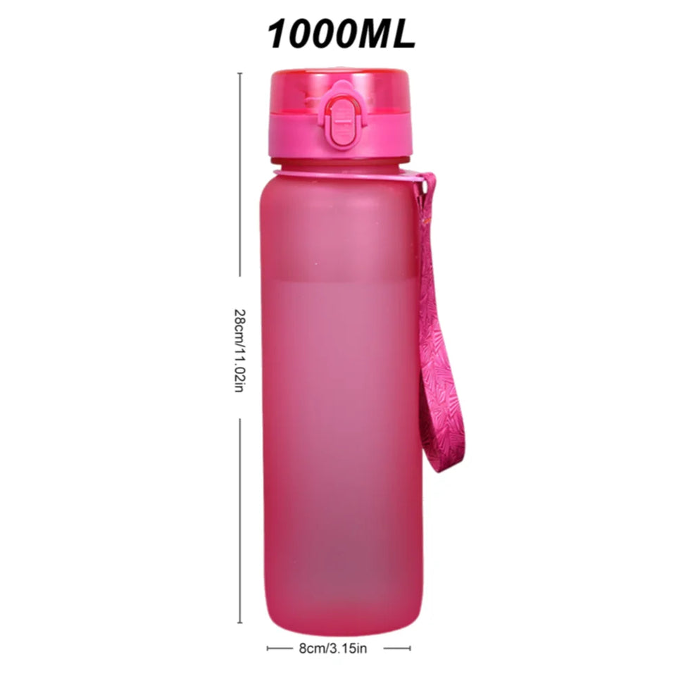 1000ML Sports Water Bottle Leak Proof Drink Bottle Outdoor Travel Portable Gym Fitness Jugs for Office Gym Outdoor Sports