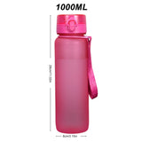 1000ML Sports Water Bottle Leak Proof Drink Bottle Outdoor Travel Portable Gym Fitness Jugs for Office Gym Outdoor Sports