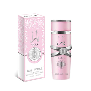 250ML 8.4FL.OZ Amber Vanilla Yara Perfume, Long Lasting Gourmand Fragrance Eau de Parfum Spray, Arabian Perfumes Gift for Women