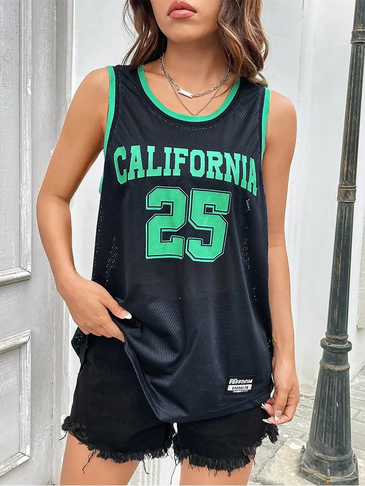 Basketball Sport Vest Quick Drying Training Tops California Couple Sport Tops Sleeveless Basketball Jersey Men Women Vest Tops