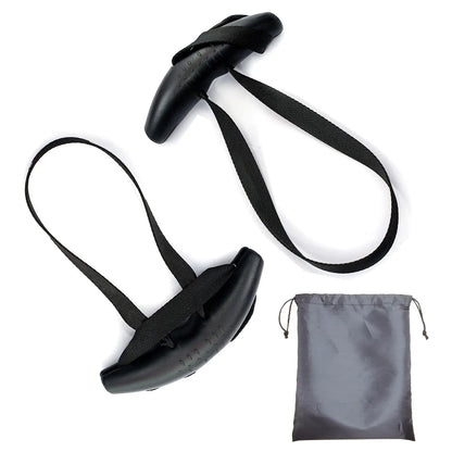 1pair Gym Pull Up Handles Rubber Grip Heavy Duty Cable Machine Handles Weight-lifting Gym Equipment - GabyFit Goods