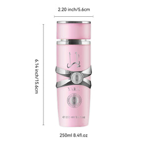 250ML 8.4FL.OZ Amber Vanilla Yara Perfume, Long Lasting Gourmand Fragrance Eau de Parfum Spray, Arabian Perfumes Gift for Women