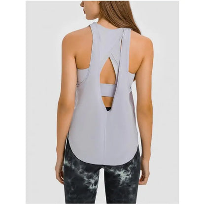 Sports for Fitness Top Shirt Women Yoga Gym Clothing with Bar Vest Beauty Back Tight Running Shirts Gym Workout Pilates Blouse