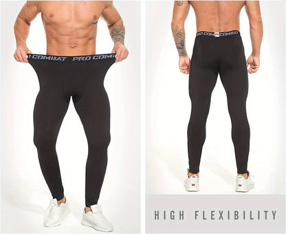 High-Performance Compression Leggings for Men Fitness Workouts Tights for Enhanced Fitness Performance and Running Comfort - GabyFit Goods