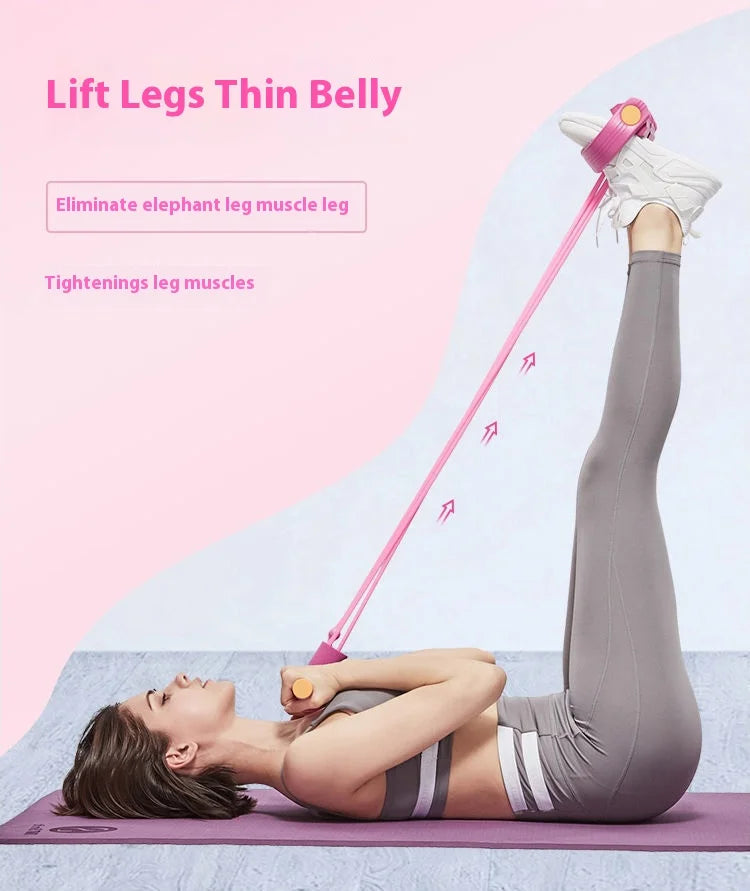 Multifunction Tension Rope Resistance Band Elastic Pedal Puller Leg Stretching Slimming Training Portable Fitness Equipment - GabyFit Goods