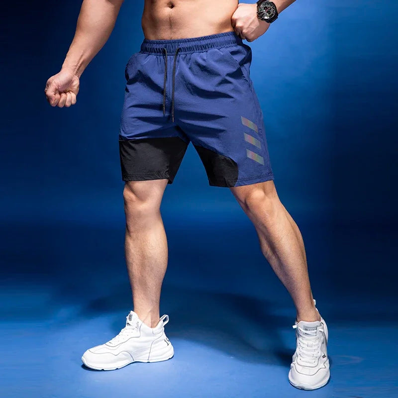 New Brand Gym Mens Sports Shorts Fitness Quick-dry Basketball Pants Personality Fashion Workout Training Breathable Shorts