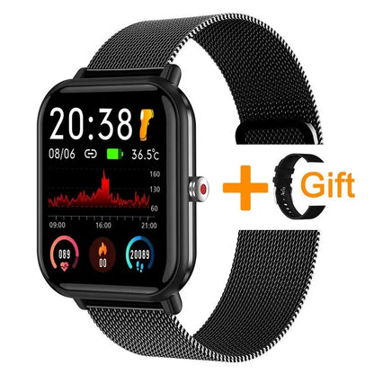 LIGE 2024 New Q9 Pro Smart Watch Body Temperature Monitor Music Control Sports Waterproof Smart Watch for Men Women Smartwatch - GabyFit Goods