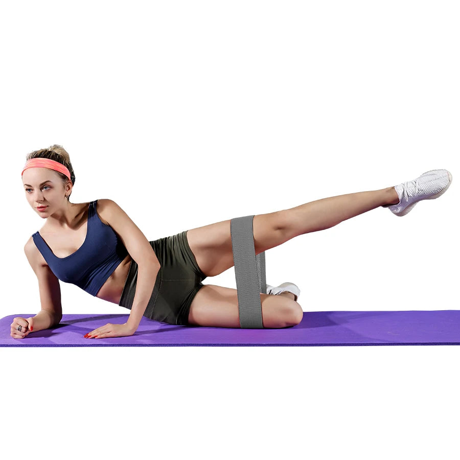 Fabric Resistance Hip Booty Bands Glute Thigh Elastic Workout Bands Squat Circle Stretch Fitness Strips Loops Yoga Gym Equipment - GabyFit Goods