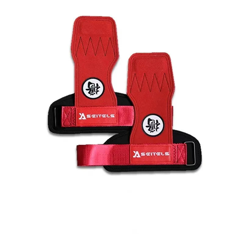 1Pair Gym Pads Cowhide Gym Gloves Grips Anti-Skid Weight Power Belt Lifting Pads Deadlift Belt Workout Palm Protection Lu