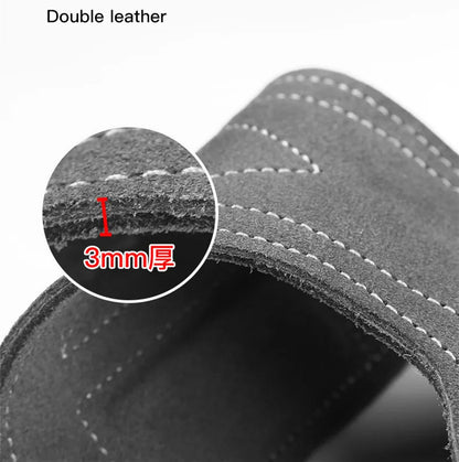 Cowhide Gym Gloves Grips Anti-Skid Leather Gymnastics Guard Palm Protectors Pull Up Horizontal Bar Weight Lifting Guantes Gym - GabyFit Goods