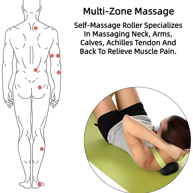 Yoga Peanut Balls Body Massage Fascia Ball Suit Foam Block High Density Muscle Relaxation Lacrosse Exercise Fitness Relieve Pain - GabyFit Goods