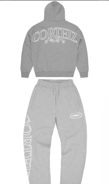 Y2KHip-Hop High Street Trendy Streetwear Sports Set Retro Harajuku Zipper Hoodie Gothic Punk Letter Print Casual LooseSweatpants