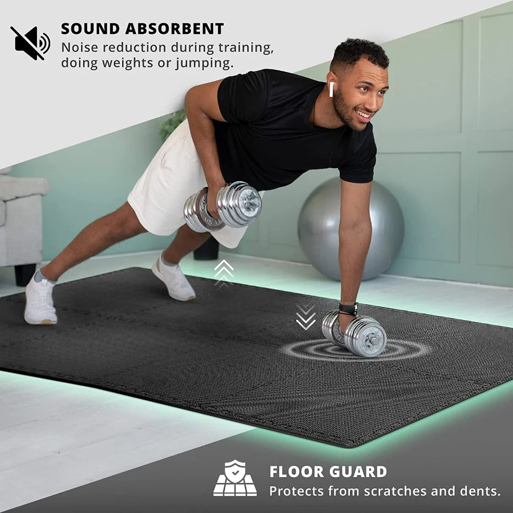 30*30Cm Sports Protection Gym Mat Eva Cross Pattern Floor Mat Non-Slip Yoga Fitness Gym Foam Mat Splicing Foam Mat - GabyFit Goods