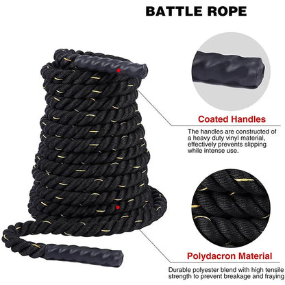 Weighted Jump Rope Gym Outdoor Home Fitness Exercise Physical Training Battle Rope Battling Strength Training Fitness Rope