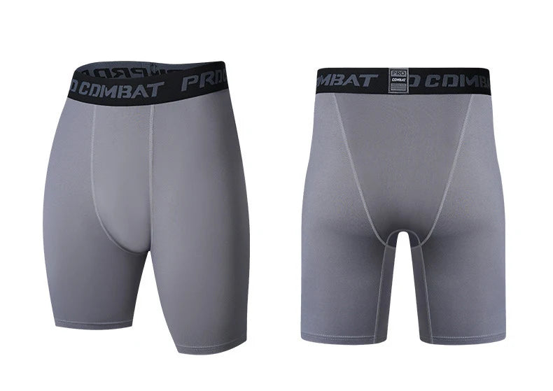 Men's fitness pants for summer exercise, slim fit, elastic, quick drying, tight fitting sports shorts for basketball and soccer - GabyFit Goods