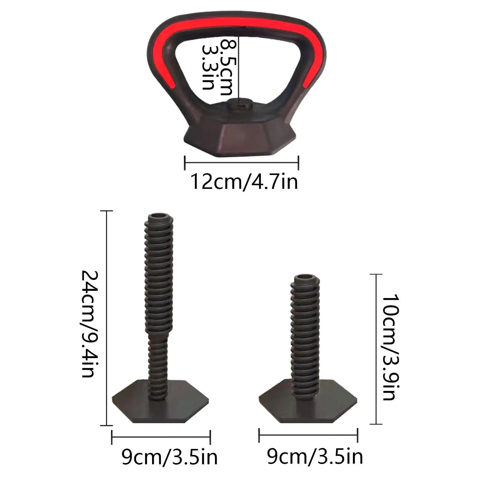 Kettlebell Handle Weight Grip Dumbbell Push up Kettlebell Grip Kettlebell Bar for Sports Training Gym Gym Bag Outdoor - GabyFit Goods