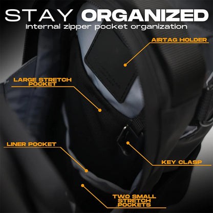 Magnetic Bottle Sling Bag for Men and Women Magnetic Gym Bag for Travel Work Sports Keep Your Items off the Dirty Gym Floor - GabyFit Goods