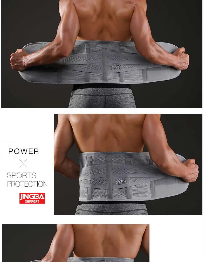JINGBA SUPPORT Fitness Waist Back Support Belts Sweat Belt Trainer Trimmer Musculation Abdominale Sports Lumbar joint Protector - GabyFit Goods