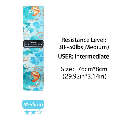 Squat glute workout Non-slip trainer thick band Fabric Resistance Elastic Booty Bands Stretch Fitness Strips Loops Yoga Equipmet - GabyFit Goods