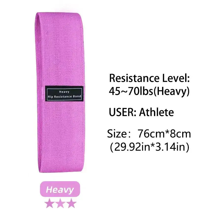 Squat glute workout Non-slip trainer thick band Fabric Resistance Elastic Booty Bands Stretch Fitness Strips Loops Yoga Equipmet - GabyFit Goods
