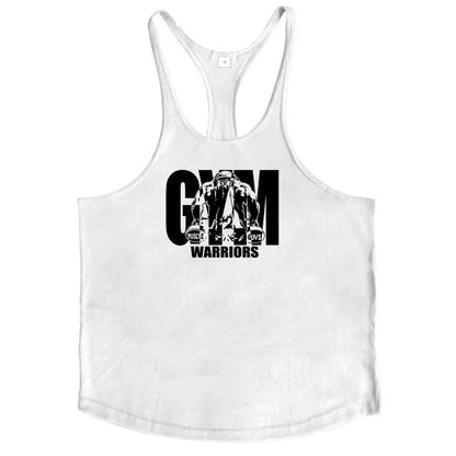 Gym Warriors Workout Tanktop Jogger Singlet Training Bodybuilding Tank Top Vest Shirt Sleeveless Fitness Cotton Shirt For Men