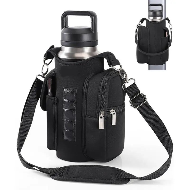 Magnetic GYM Phone Bag for Men Women Water Bottle Sleeve GYM Floor Organizer Outdoor Sport Crossbody Handle Bottle Carrier Bag - GabyFit Goods