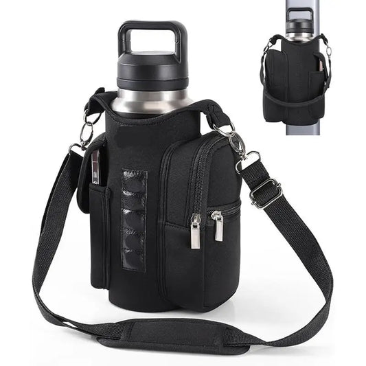Magnetic GYM Phone Bag for Men Women Water Bottle Sleeve GYM Floor Organizer Outdoor Sport Crossbody Handle Bottle Carrier Bag - GabyFit Goods