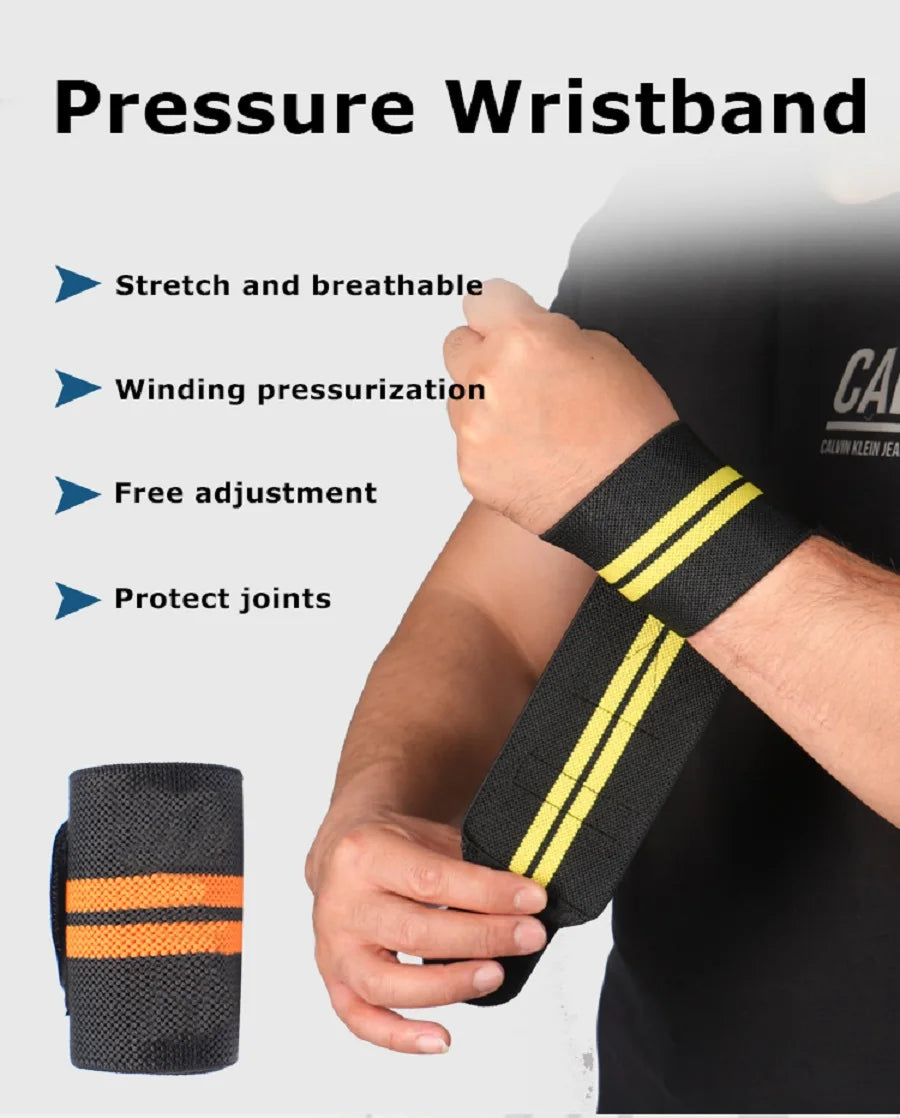 1pc Gym Wrist Wraps/Lifting Wrist Straps Heavy Duty Gym Straps With Thumb Loops Wrist Wraps for Working Out Protection Unisex - GabyFit Goods