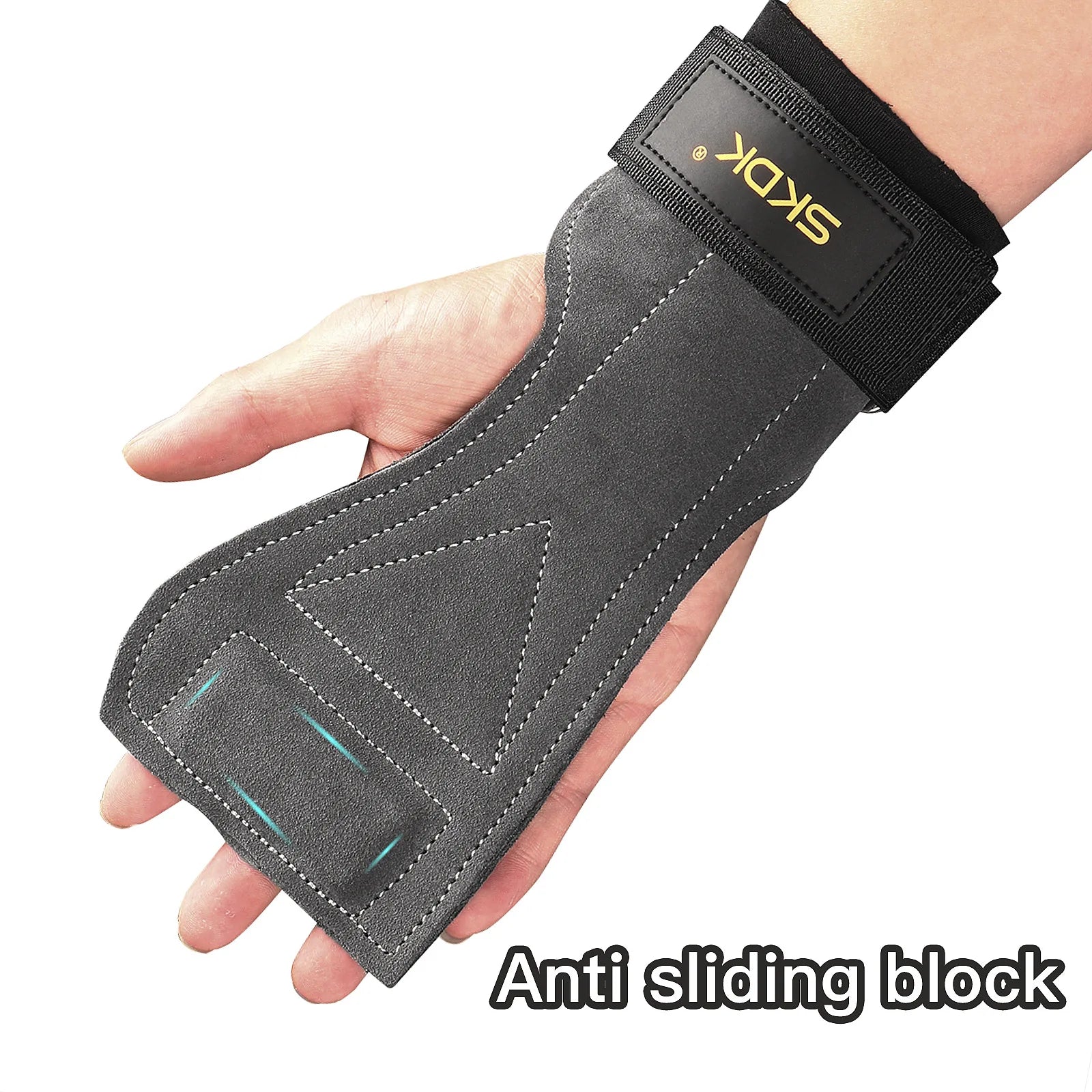 Cowhide Gym Gloves Grips Anti-Skid Leather Gymnastics Guard Palm Protectors Pull Up Horizontal Bar Weight Lifting Guantes Gym - GabyFit Goods