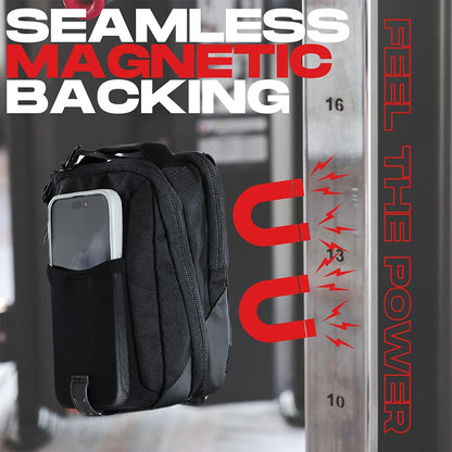 Magnetic Gym Crossbody Bag Sling Chest Bag for Travel Sports Keep Your Items Off the Dirty Gym Floor with Magnetic Attachment - GabyFit Goods