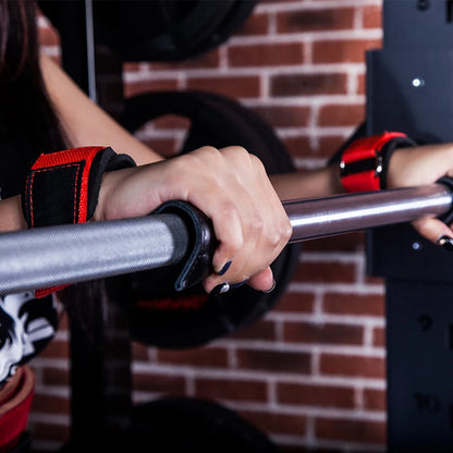 Cowhide Weight Lifting Sports Gloves Wrap Dumbbell Barbell Fitness Gym Gloves Musculation Wrist Strap Powerlifting Gym Equipment - GabyFit Goods