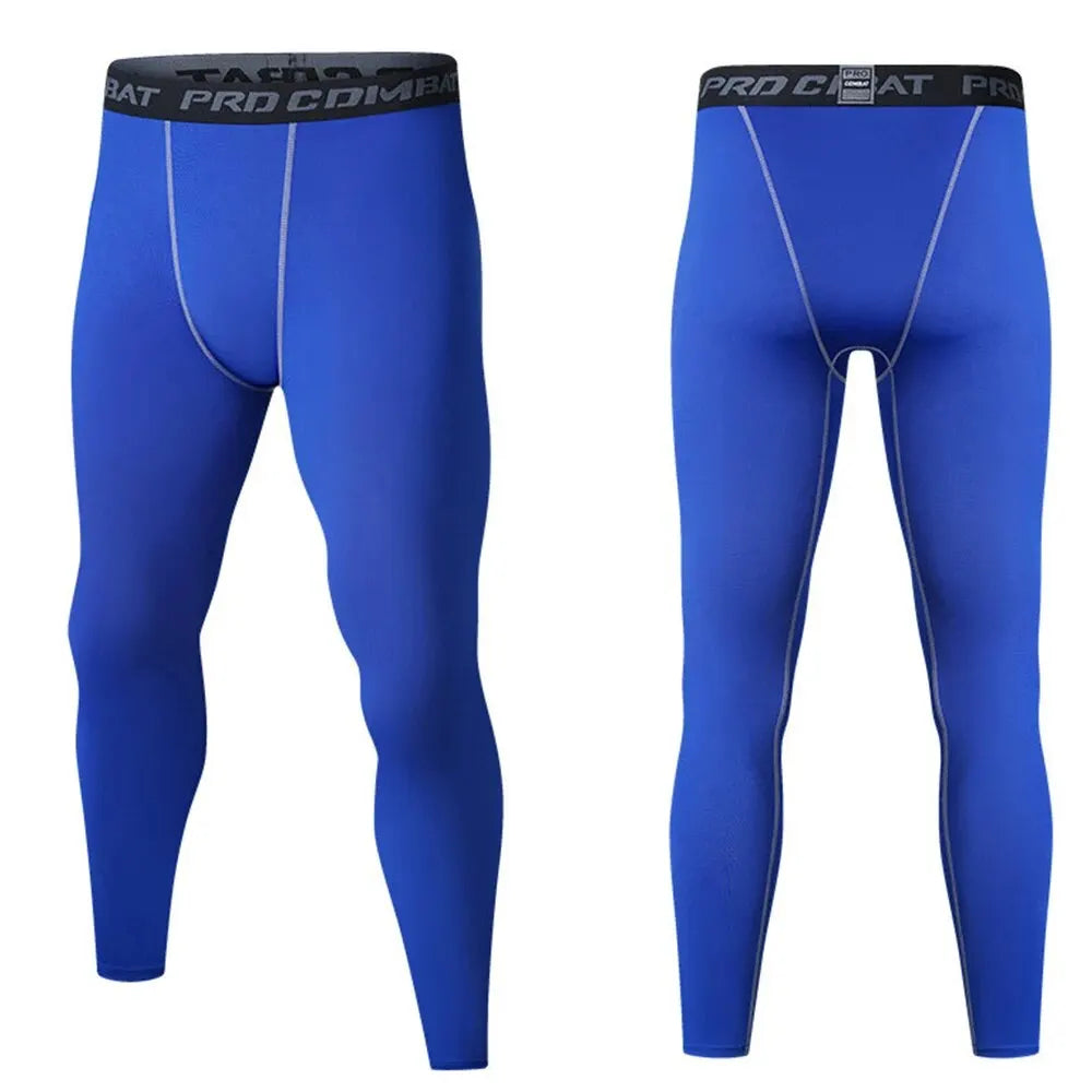 Men's Running Leggings Sportswear Quick Dry Gym Fitness Tights Workout Training Jogging Sports Trousers Compression Sport Pants - GabyFit Goods