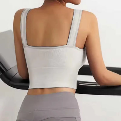 Breathable Sports Bra Anti-Sweat Fitness Top Women Seamless Yoga Bra Shockproof Crop Top Push Up Sport Bra Gym Workout Top - GabyFit Goods