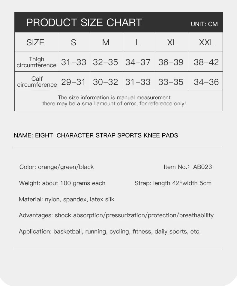 Sports Compression Knee Brace Elastic Support Pads Knee Pads Fitness Equipment Volleyball Basketball Cycling 2023 - GabyFit Goods