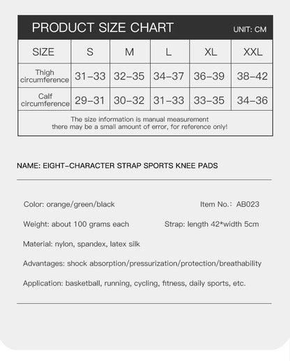 Sports Compression Knee Brace Elastic Support Pads Knee Pads Fitness Equipment Volleyball Basketball Cycling 2023 - GabyFit Goods