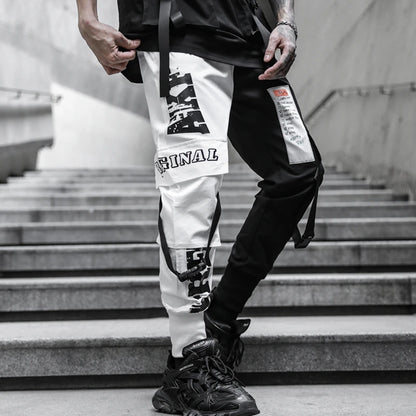 2023 Hip Hop Pants For Men Joggers Casual Streetwear Harem Pants Homme Male Trousers Ribbons Sweatpants
