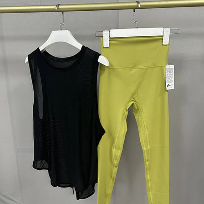 2PCS Seamless Yoga Set Women Gym Clothes Sportswear Yoga Suits Fitness Shirt Set Gym Set Tracksuits Leggings T-Shirt Sports Suit