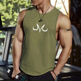 2024 Bodybuilding Tank Men's Fitness Sleeveless Shirt Anime M Leisure Exercise Slow Running Fast Drying Summer Training Clothes