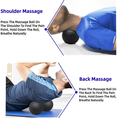 Yoga Peanut Balls Body Massage Fascia Ball Suit Foam Block High Density Muscle Relaxation Lacrosse Exercise Fitness Relieve Pain - GabyFit Goods