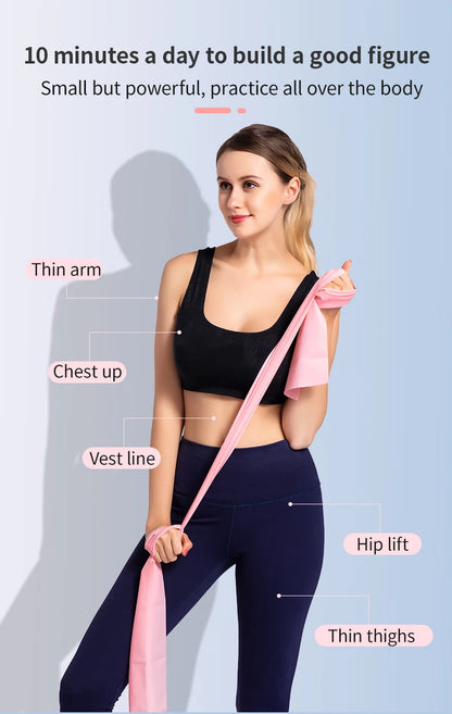 Yoga Pilates Elastic Resistance Band Fitness Training Band 150cm Fitness Elastic Rubber Gym Natural Rubber - GabyFit Goods