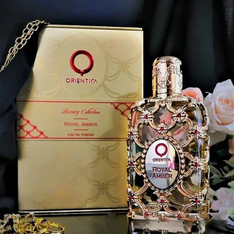 Royal Amber Perfume 100ml – Choose Between Gold and Red Variants Spicy Woody and Gourmand Oriental Scents Long-Lasting Fragrance