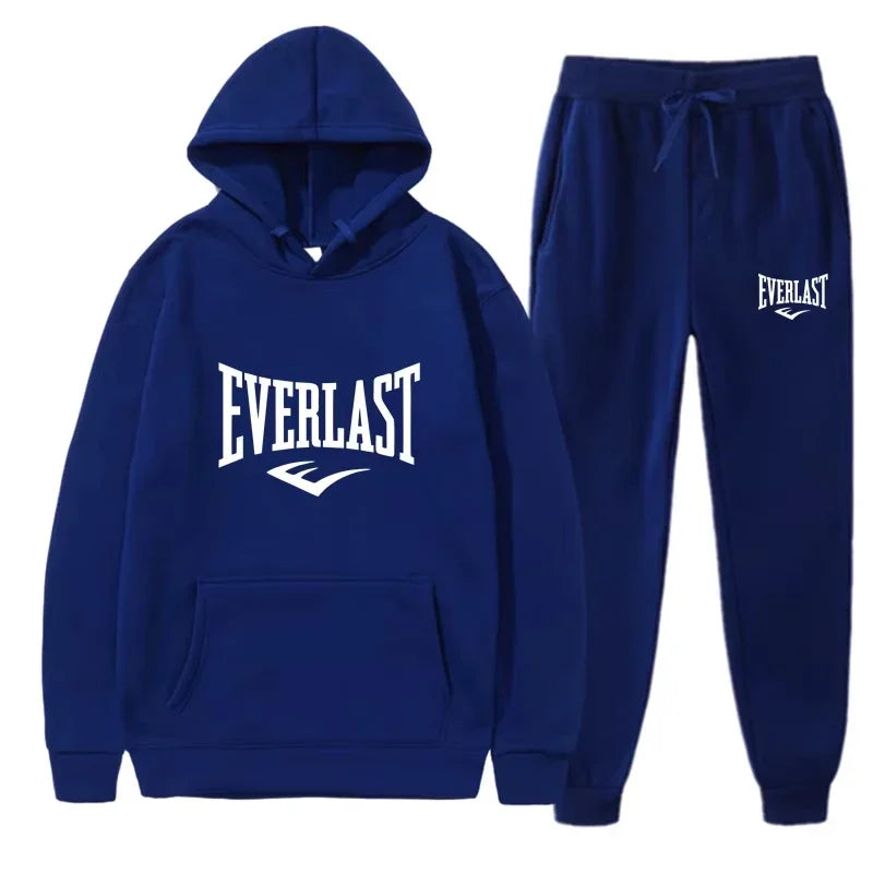 Men 2025 new fashion sportswear, fitness set, running set, sportswear autumn and winter lovers hoodie leisure set