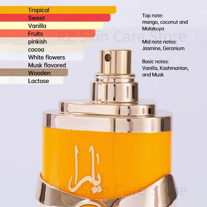 Yara Asad Perfume Hombre Women Musk Vanilla Cologne Men De Mujer Fragrance Sets Candy Lattafa Khamrah Perfumes Originales 100ml - GabyFit Goods