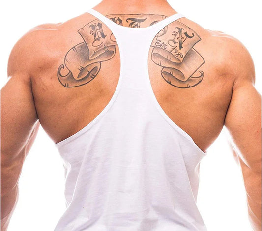 Muscle Mens Bodybuilding Stringer Tank Top gym Clothing Y back Fitness sleeveless vest shirt Weightlifting singlets - GabyFit Goods