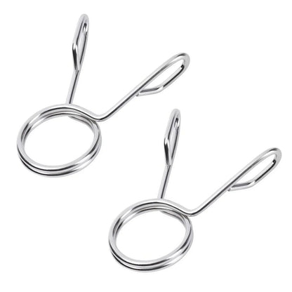 Barbell Spring Collars 50mm Gym Barbell Weight Spring Collar Lock Clips Dumbbell Gym Heavy Duty Design Weight Lifting Parts - GabyFit Goods