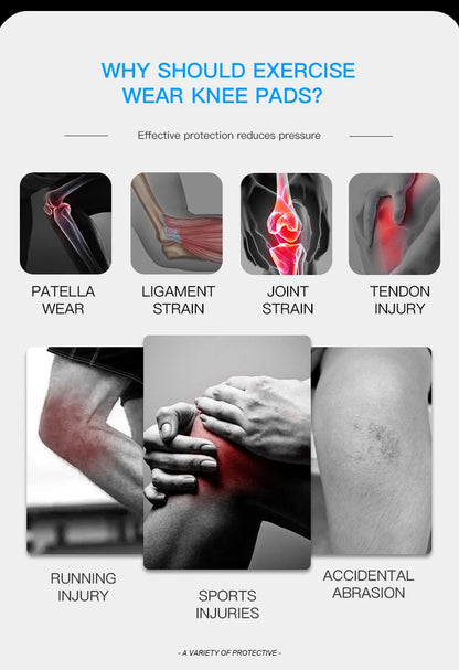 Sports Compression Knee Brace Elastic Support Pads Knee Pads Fitness Equipment Volleyball Basketball Cycling 2023 - GabyFit Goods