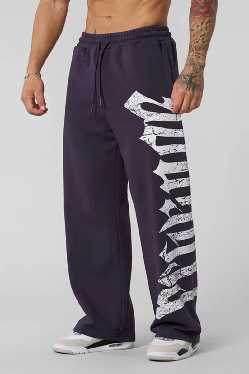 2025 New young la men's pnats Retro Thin Trousers Joggers Gym Summer Sports Fitness Quick Dry Breathable Loose Casual Pants man