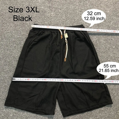 Korean Summer Men's Running Shorts Gym Wear Fitness Workout Shorts Sport Pants Tennis Basketball Soccer Training Waffle Shorts
