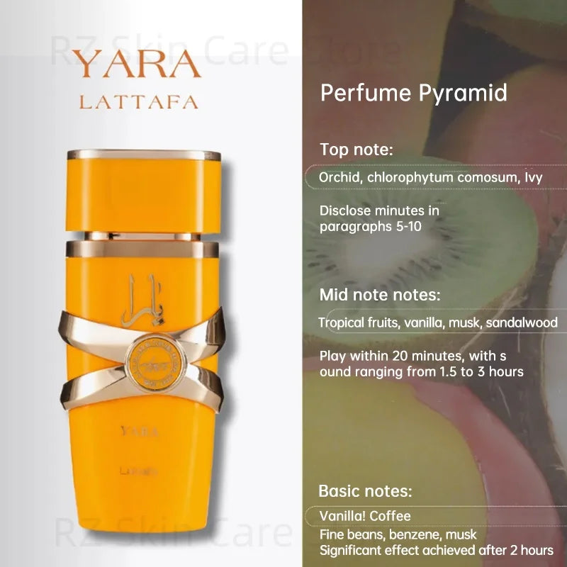 Yara Asad Perfume Hombre Women Musk Vanilla Cologne Men De Mujer Fragrance Sets Candy Lattafa Khamrah Perfumes Originales 100ml - GabyFit Goods